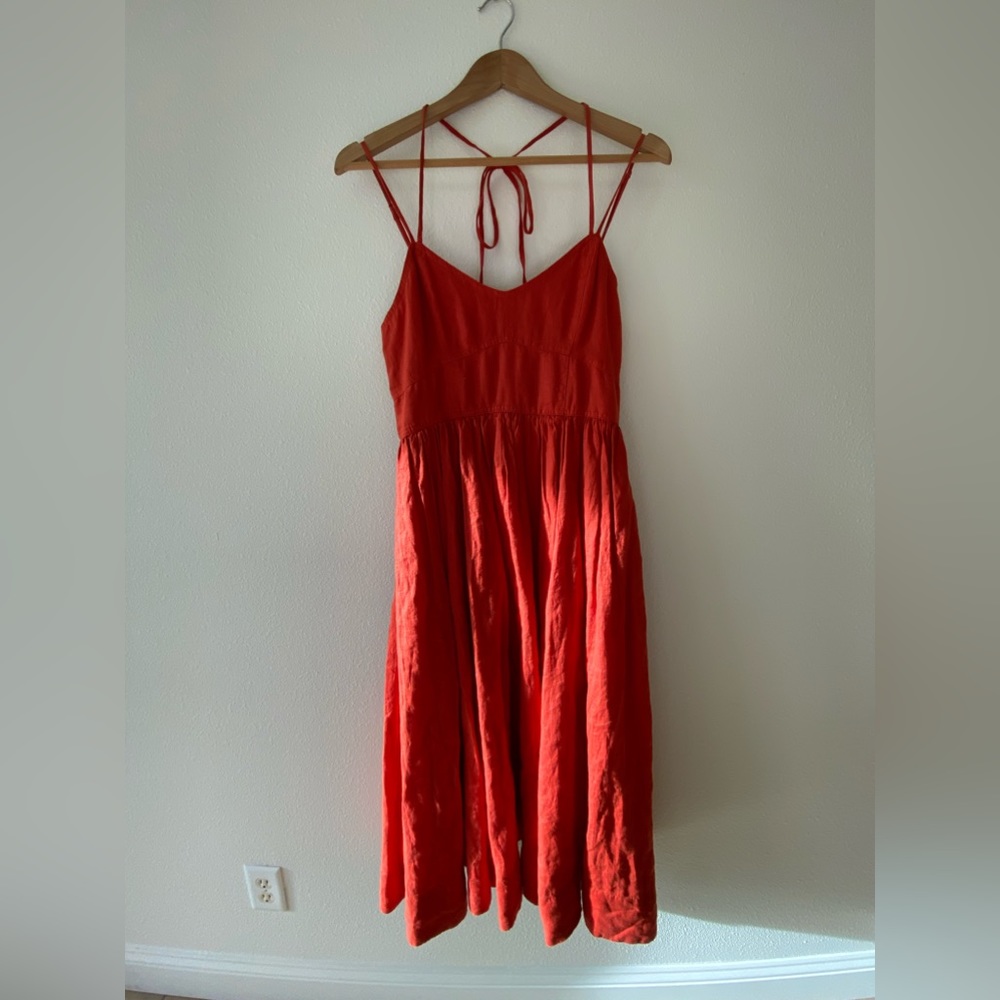 Persimmon Banana Republic summer dress